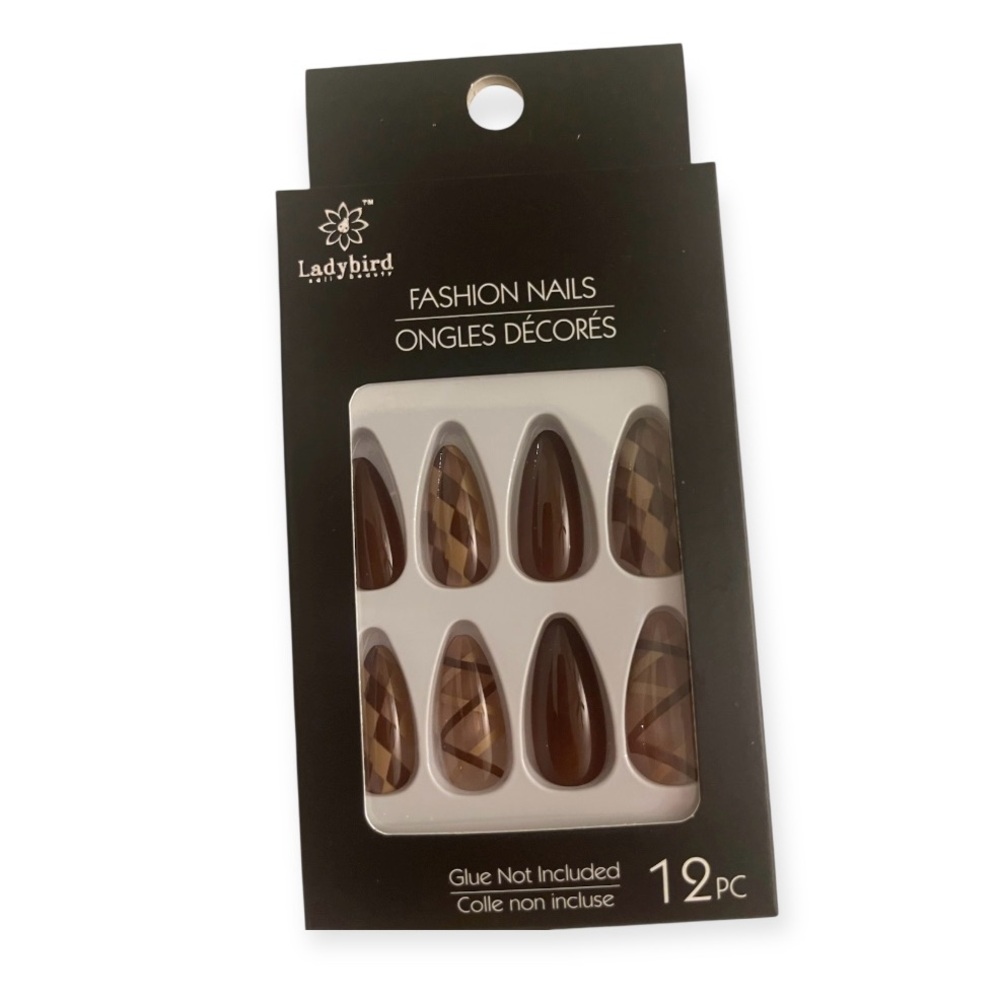 🤍🤍🤎Fashion Nails - Brown - Picture 2 of 9